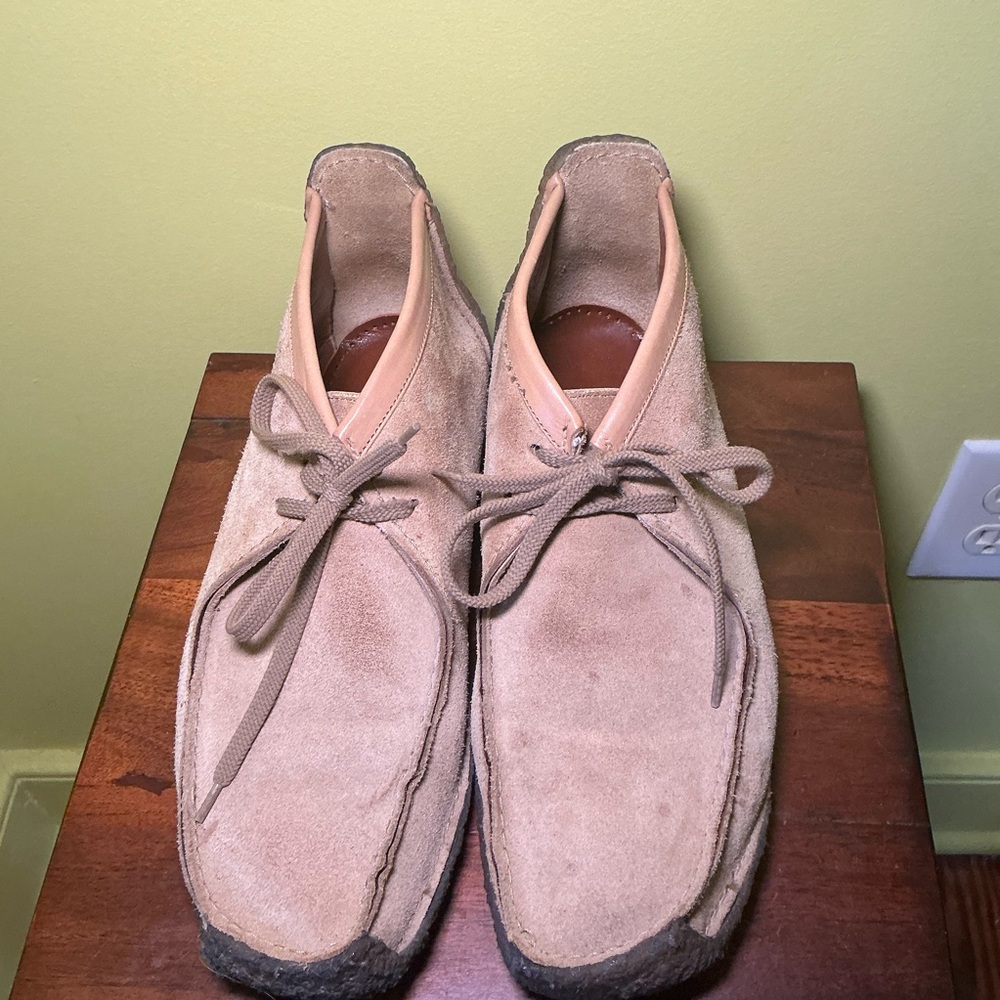 Clarks Brown Suede Casual Shoes - Picture 5 of 7